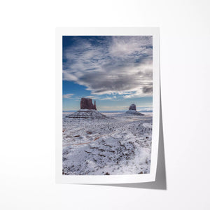 Early Morning Snow - Monument Valley