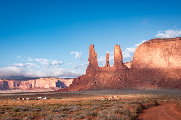 The Three Sisters at dawn.